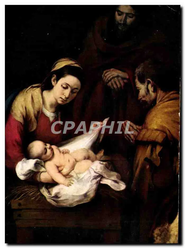 Adoração dos pastores — reprodução de uma pintura — Hélio-Cachan, Madrid - Prado - Frente