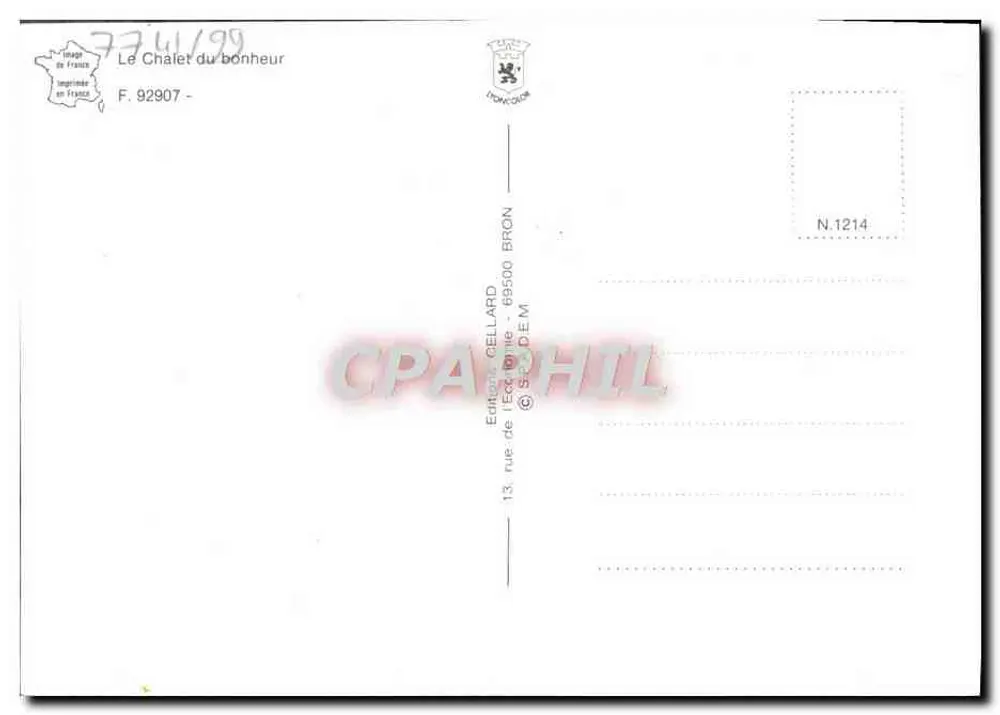 Chalet do Bonheur — Editor Cellaard, Bron - Verso