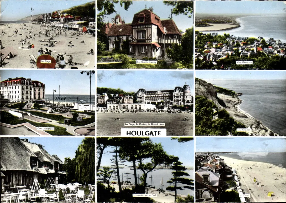 Houlgate — Panoramablick und touristische Sehenswürdigkeiten — Éditions Artaud, Nantes - Vorderseite