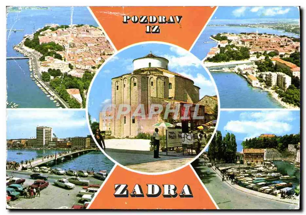 Zadar — vue panoramique avec édifice rond central — IZDAVAC VJESNIK — ZAGREB - Front