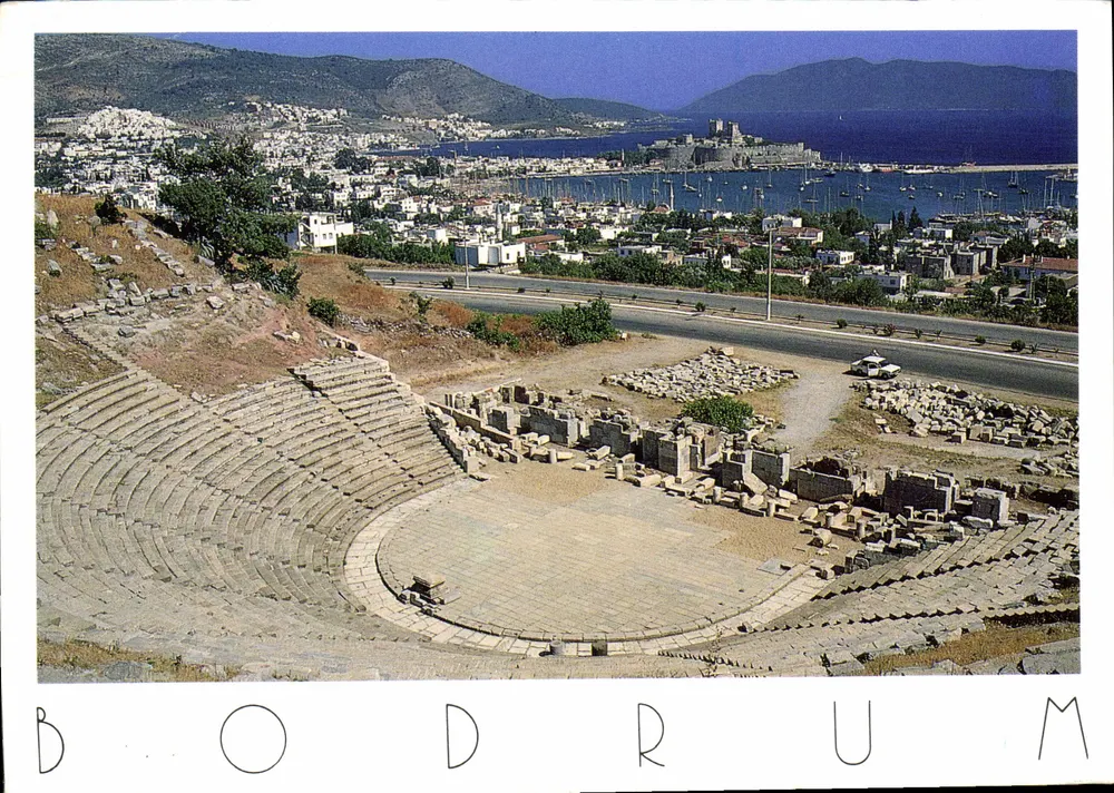 Teatro antigo de Bodrum — vista panorâmica — Bodrum - Frente