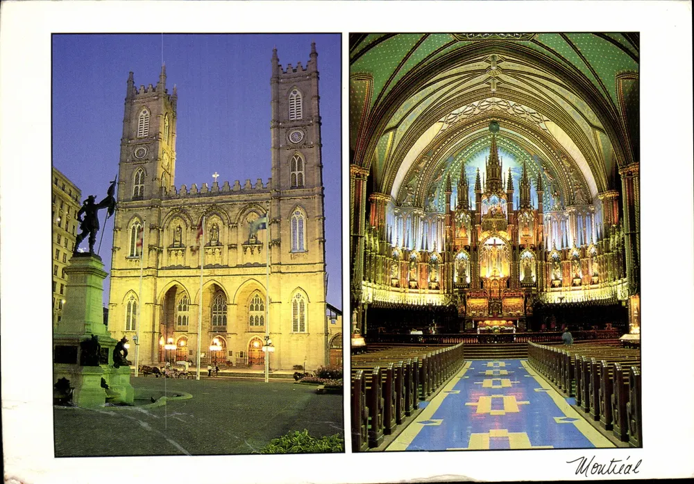 Vieux-Montréal — Basilique Notre-Dame — éditeur VIEUX-MONTRÉAL - Frente
