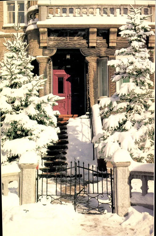 Montréal d'inverno — Rue Rachel — L’Imagier, VM 024 - Recto