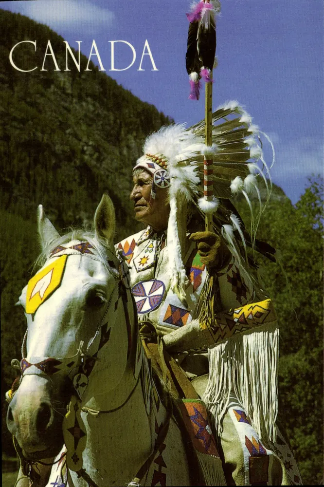 Indien sur cheval — Canada — The Postcard Factory, Toronto - Recto