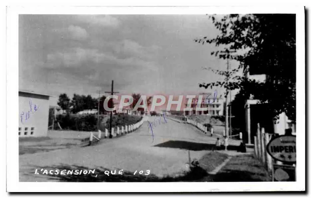 L'Ascension, Québec — Straßenszene mit Schild 'Imperi' — Serie 103 - Vorderseite