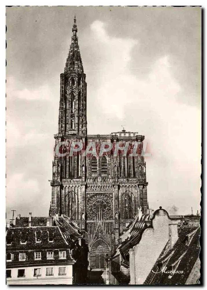 Kathedrale Notre-Dame de Strasbourg — Ansicht der Turm und Fassade — Edition d'Art Marasco - Vorderseite