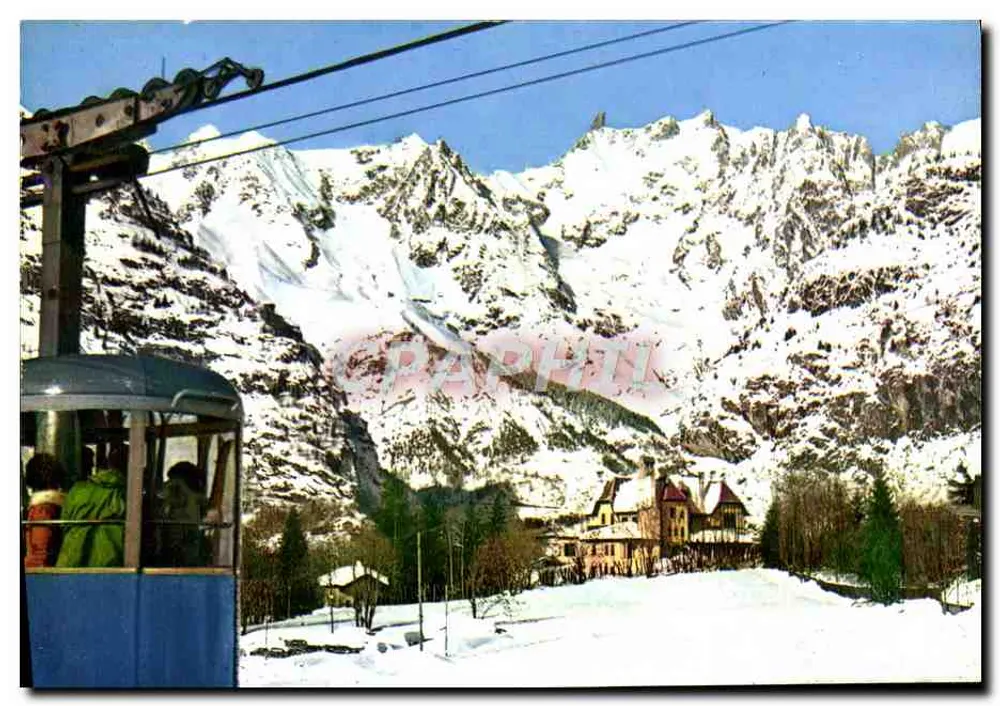 Courmayeur — Blick auf den Mont Blanc vom Checrouit-Bergbahnhof — SACAT - Torino - Vorderseite