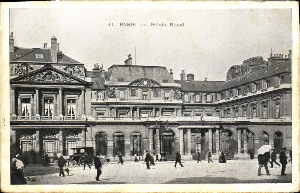 Paryż — Pałac Royal — Wydawca nieznany, numer serii 11 - Awers