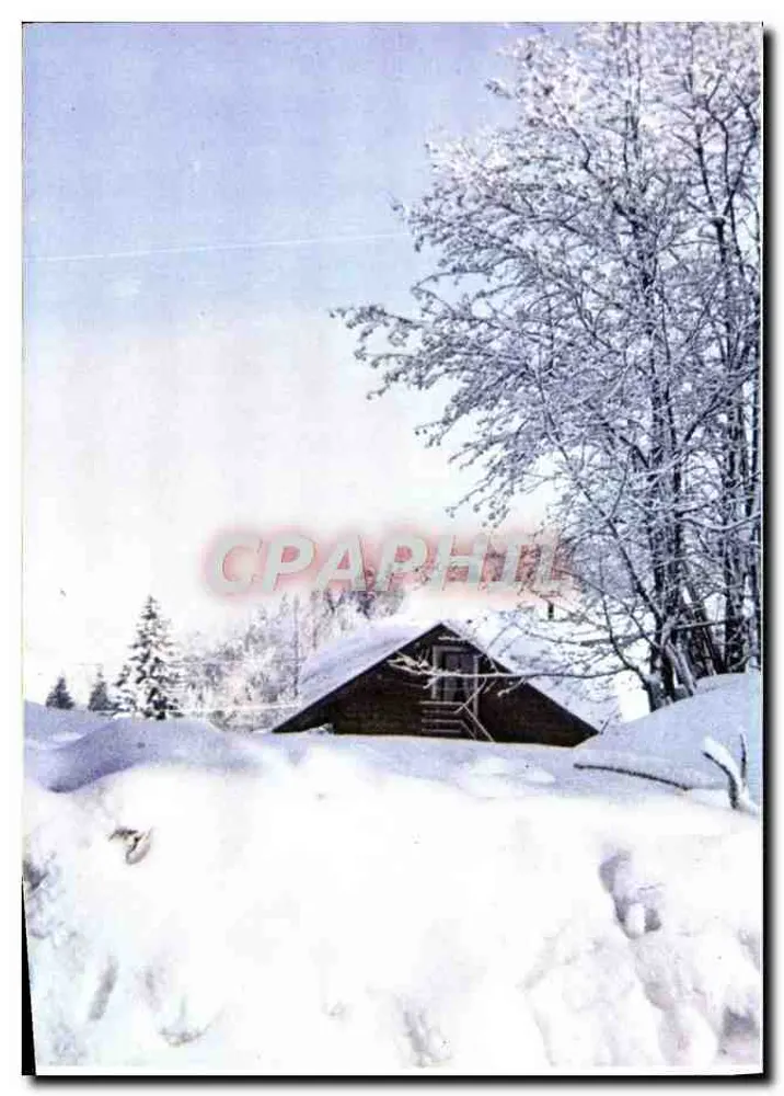 Paisagem invernal — casa nevada — Imp. Lelong, Argentan - Frente