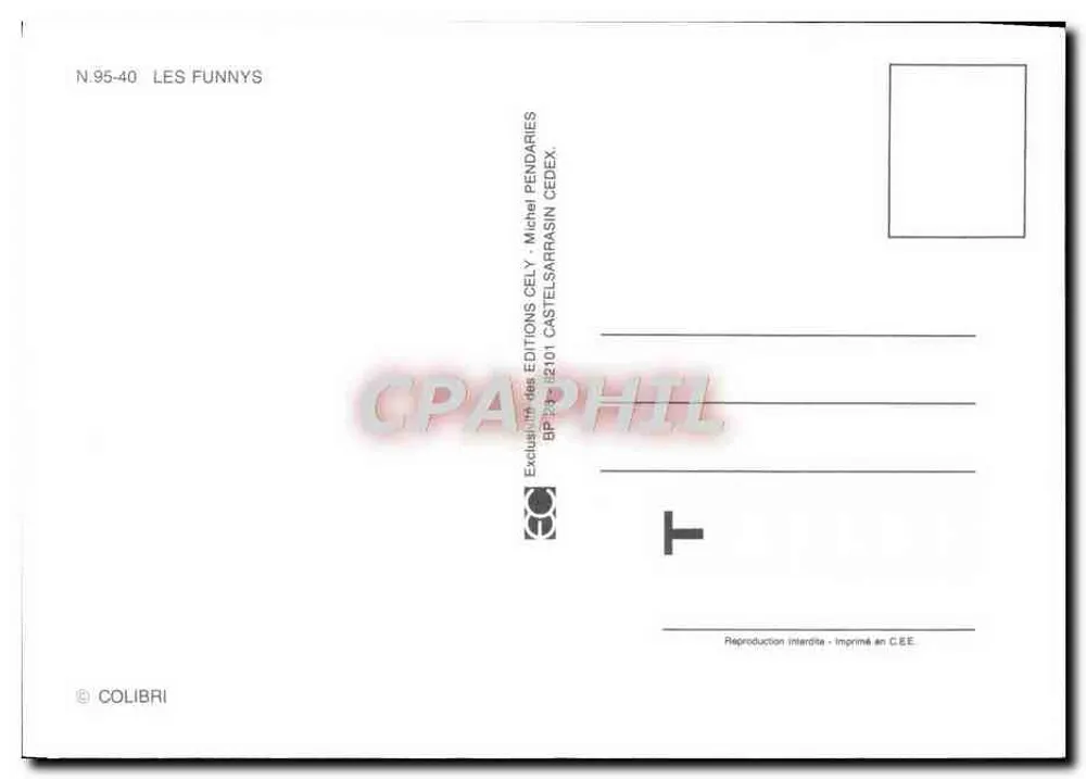 Ásno — Para mim! — Les Funnys, N.95-40 - Verso