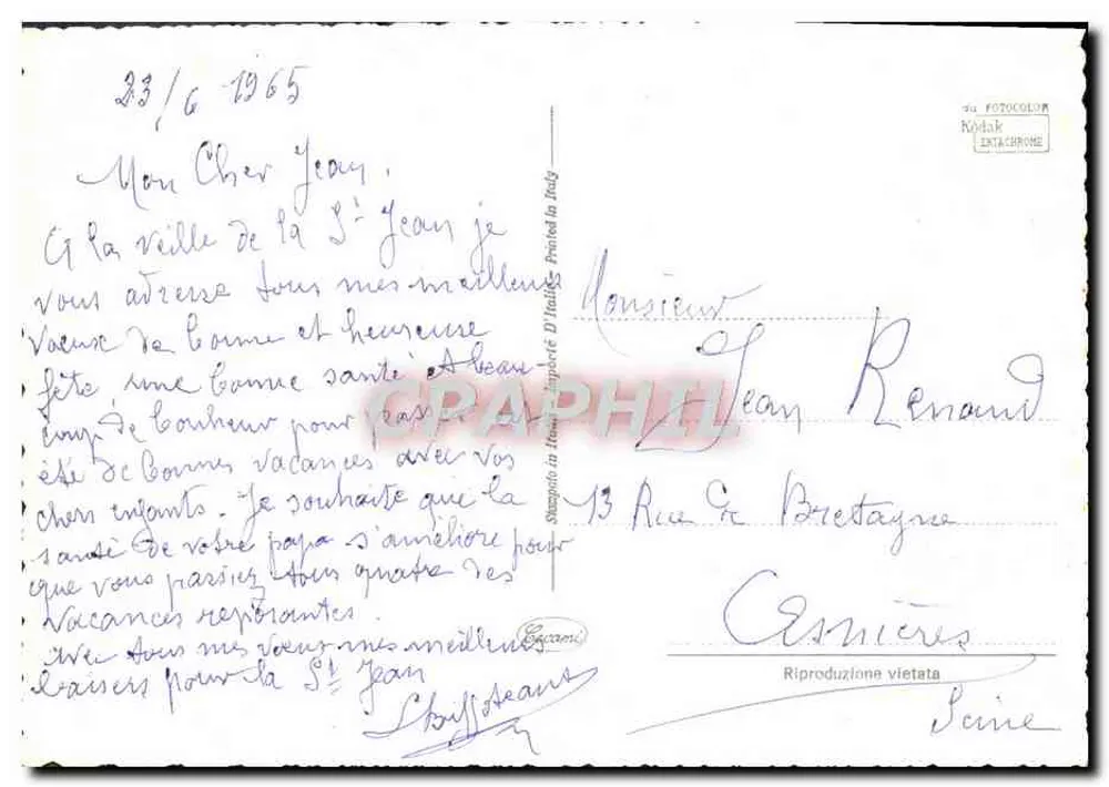 Rosas — Boa Festas — Kyddak - Verso