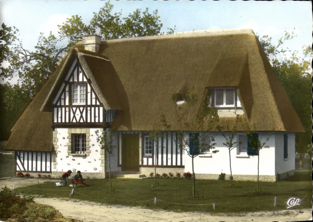 Normannische Haus mit Schieferdach — 1638 — Cie des Arts Photomécanique, 641 - Vorderseite
