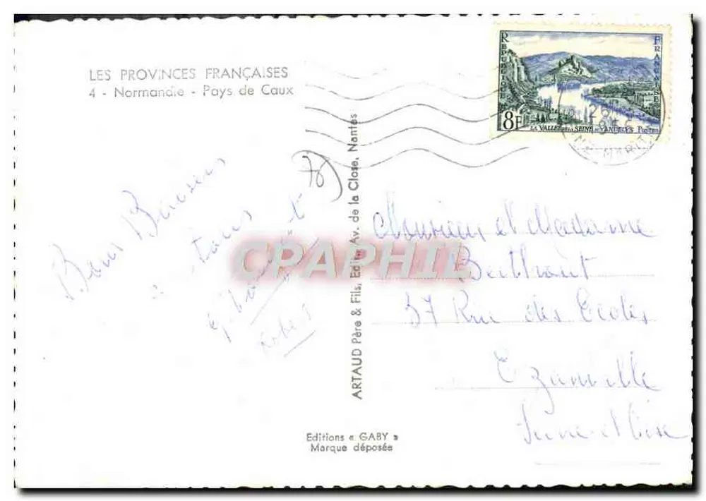 Normandie — Pays de Caux — Editions Gaby - Rückseite