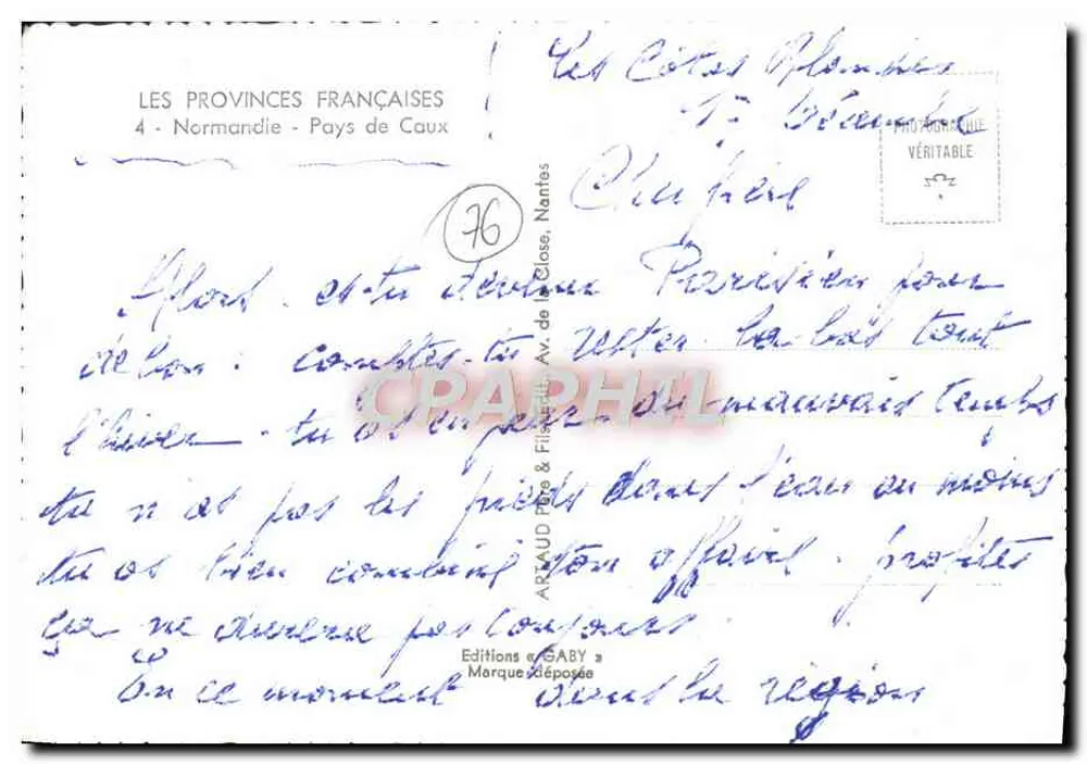 Normandie — Pays de Caux — Gaby Editions, Nantes - Rückseite