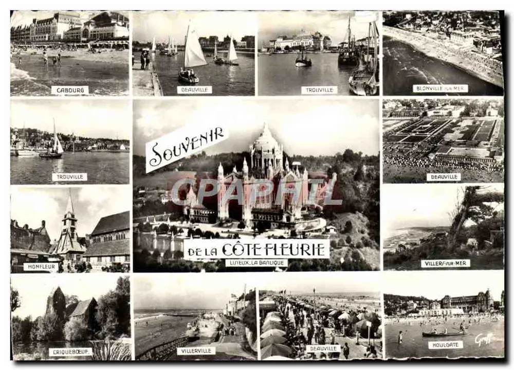Côte Fleurie — Orte der Baïlique — Verlag GREFF, S.A.R.L., Paris, Nr. 825 - Vorderseite