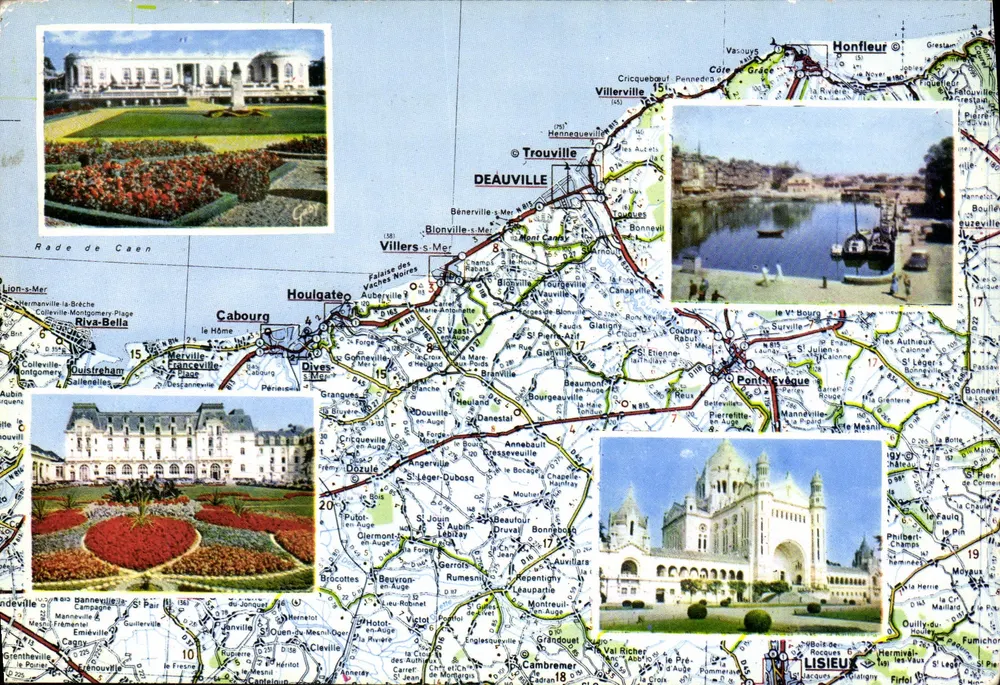 La Côte Fleurie — Carte Michelin N° 54 — Verlag Artaud Pére & Fils - Vorderseite
