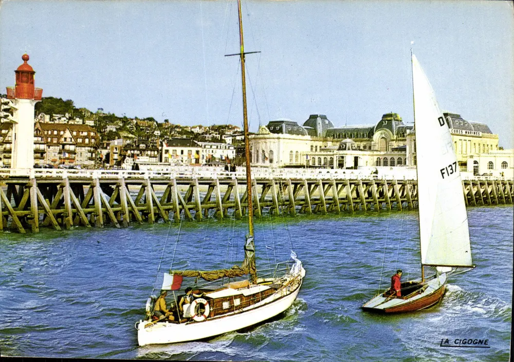 TROUVILLE - Die Mole und der Rückkehr zum Hafen — Editions « La Cigogne » - Vorderseite