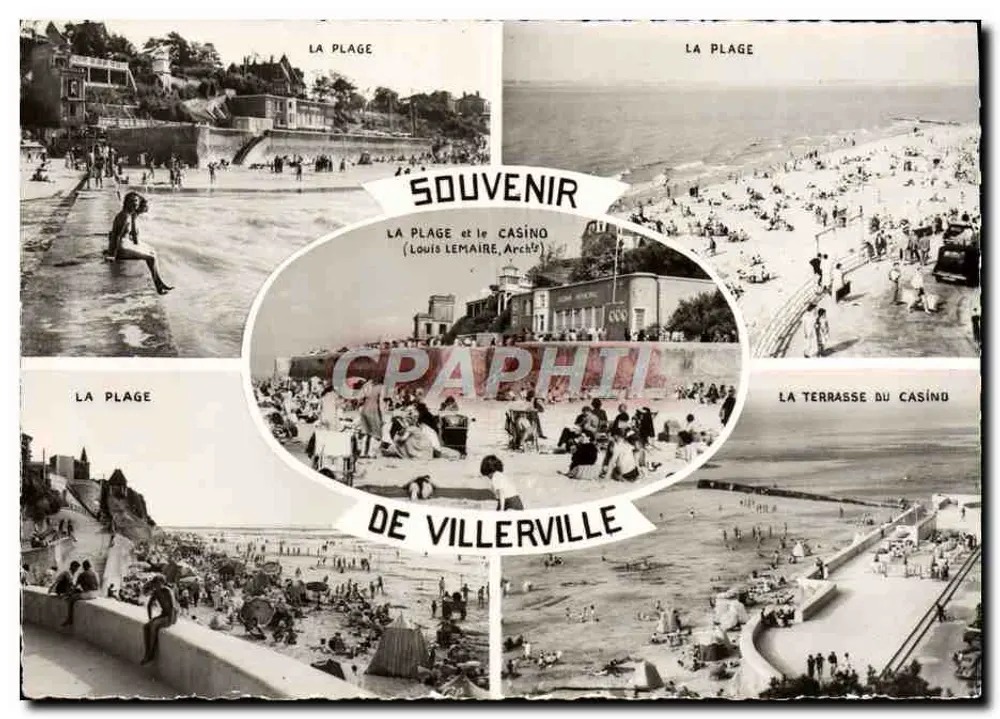 Der Strand und das Casino — Erinnerung an Villerville — Louis Lemaire, Architekt - Vorderseite