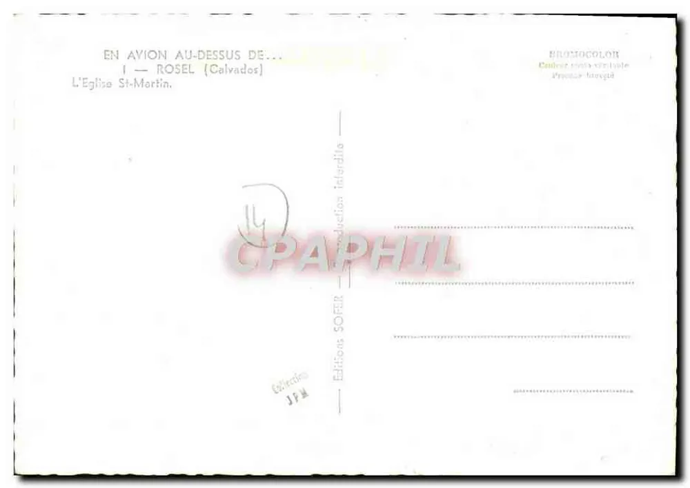 Rosel — Igreja de Saint-Martin — Edições SOFER - Verso