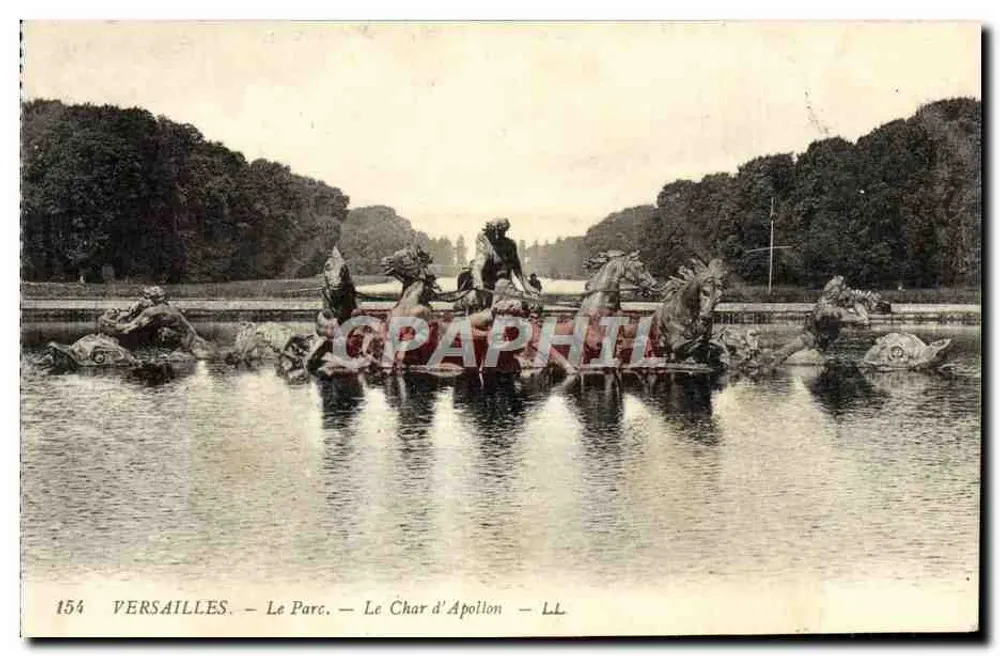 Versailles — O Parque — O Carro de Apolo — LL - Frente