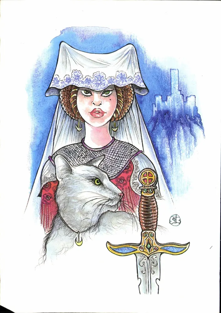 Châtelaine de Florimont — légende alsacienne avec chat et épée — éditeur NAVILAT, n° 0804 - Recto