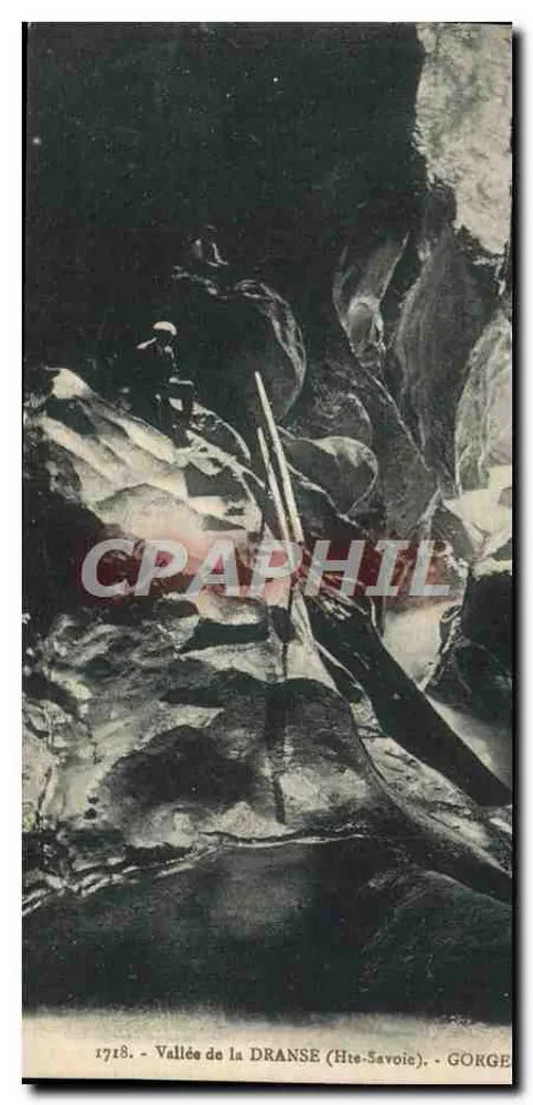 Vale da DRANSE (Alta Saboia) — Garganta — editor C. P. A. Phil, n° 1718 - Frente