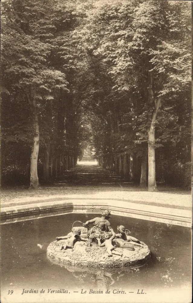 Jardins de Versailles — Le Bassin de Cérès — LL. n°39 - Vorderseite