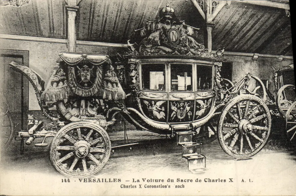 Versailles — Die Krönungskutsche von Charles X — A. L. - Vorderseite