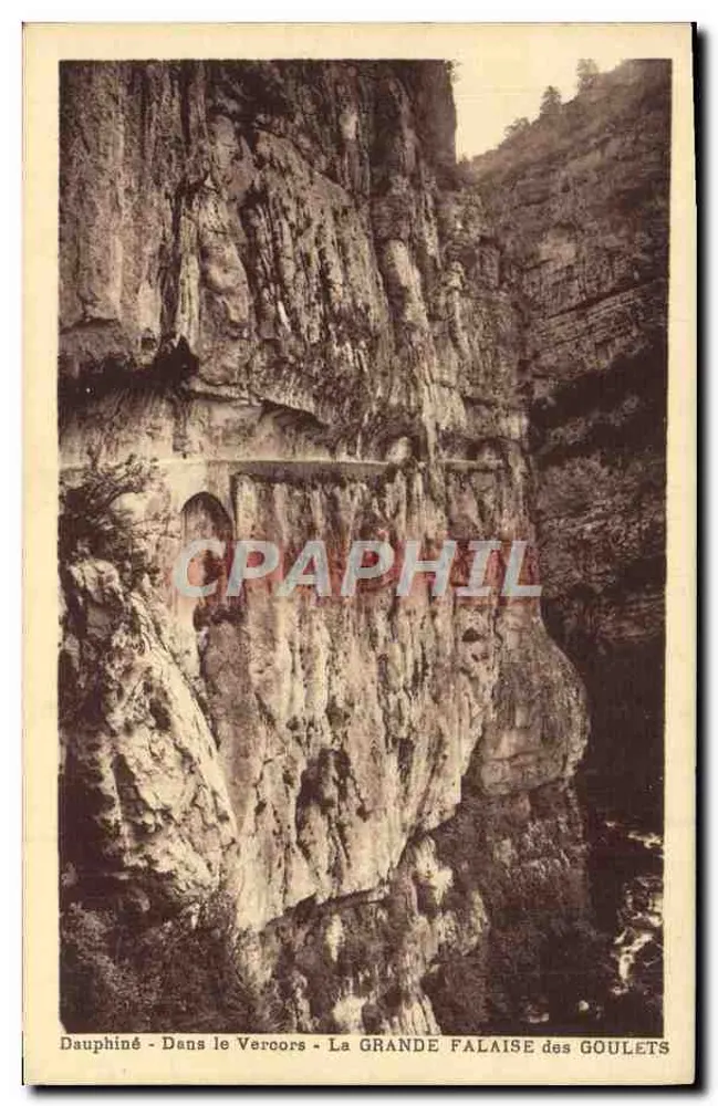 Dauphiné - Im Vercors - Die GROßE KLIPPE DER GOULETS - Vorderseite