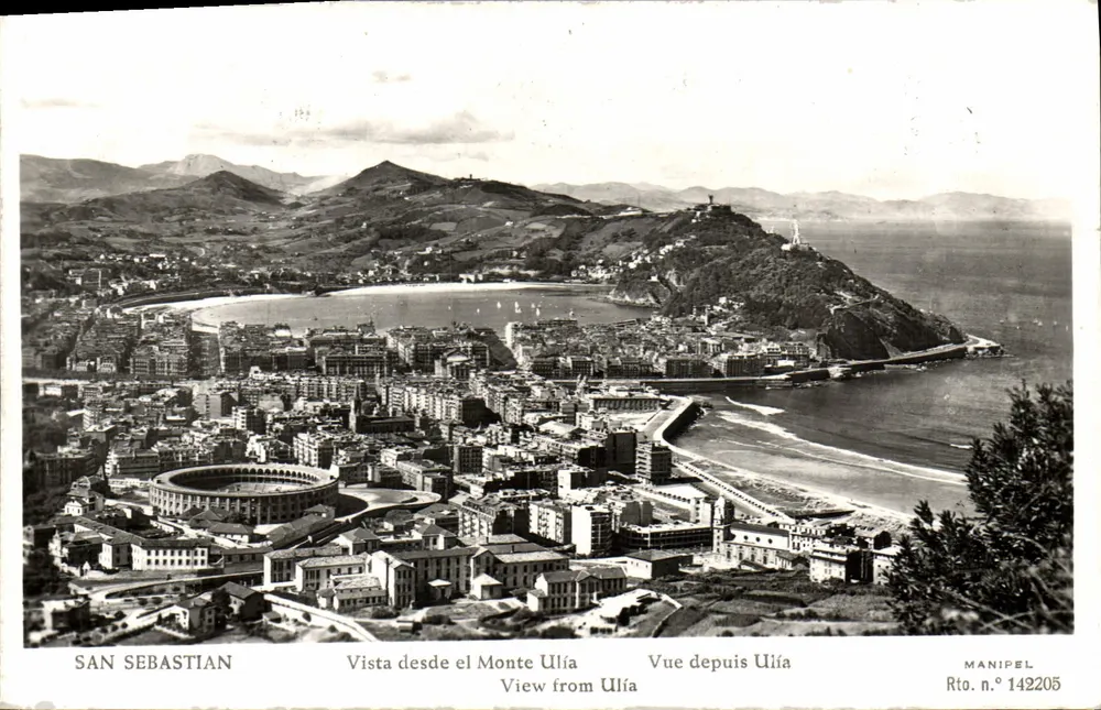 San Sebastián — Ansicht von Monte Ulía — MANIPEL Rto. Nr. 142205 - Vorderseite