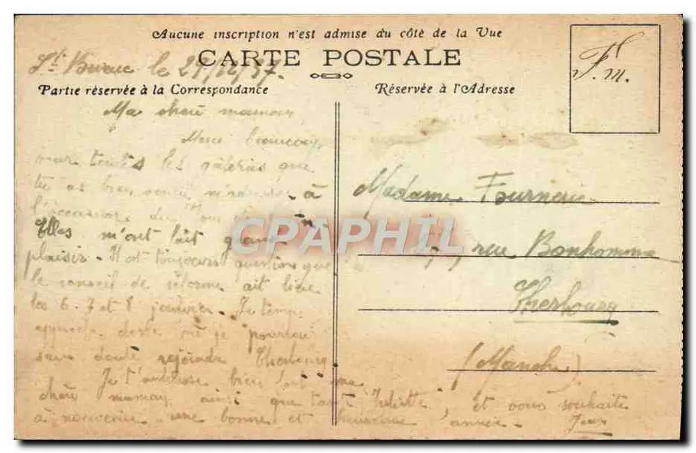 Saint-Brieuc (C.-du-N) und seine Umgebung — Rochers de l'Anse à la Vierge — A. B. - Rückseite