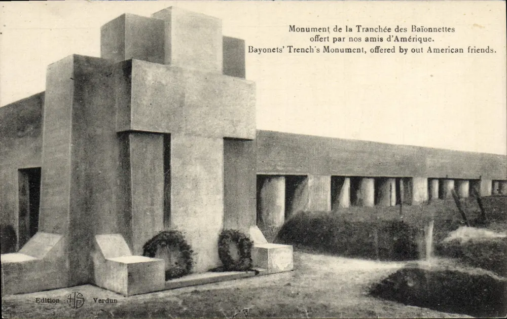 Denkmal der Baionettenschützengraben — Verdun — Ausgabe HS - Vorderseite