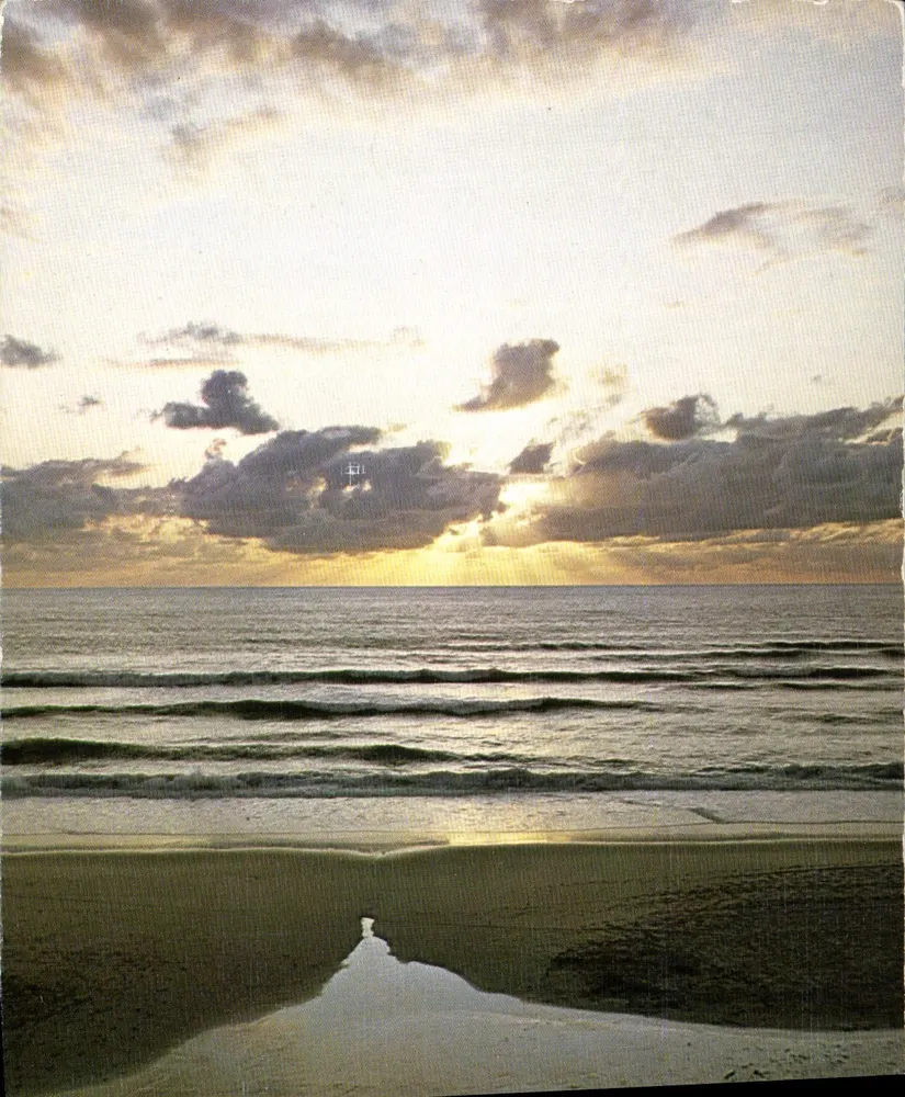 Tramonto sulla spiaggia — Costa Atlantica — Cartoline Postali Victor-Hugo - Recto