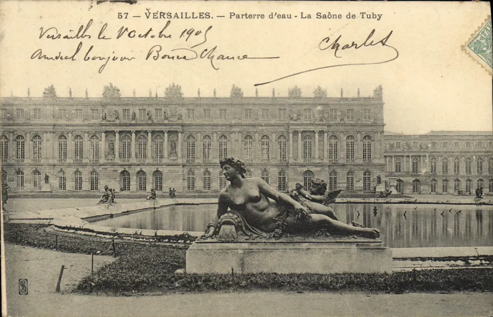 Versailles — Parterre d'eau - La Saône de Tuby — Verlag S.C. Nr. 57 - Vorderseite