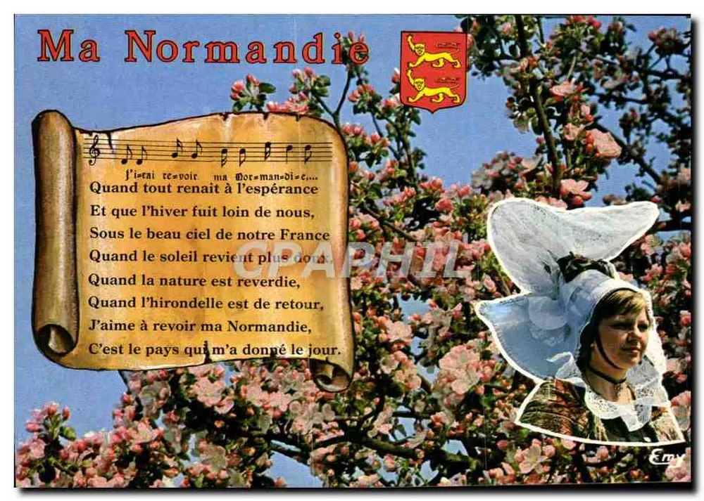 Minha Normandia — poema de Frédéric Berat — Edições Normandas LE GOUBEY - Frente