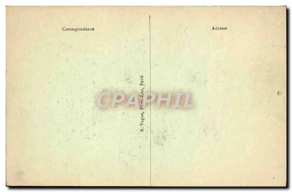 M. Gaston Doumergue — Presidente da República — A. Vagne, Paris - Verso