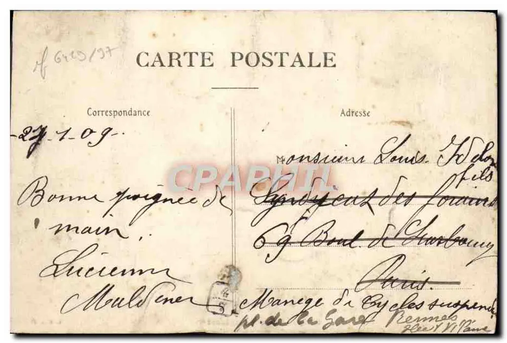 Vento do Sudoeste — Coll. A, n°10 — editor não identificado - Verso