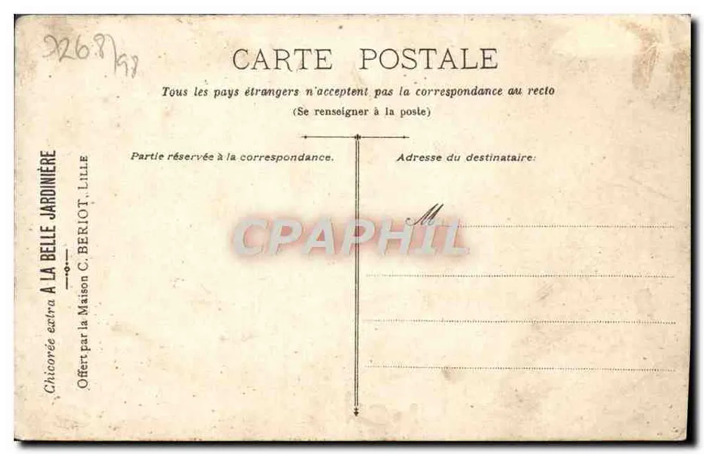 Pêcheurs avec leur filet — scène de mer — éditeur : La Belle Jardinière, Lille - Rückseite