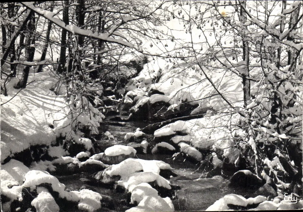 Bach im Winter — Winterlandschaften aus der Heimat — EDY-Ausgabe Nr. 1474 - Vorderseite