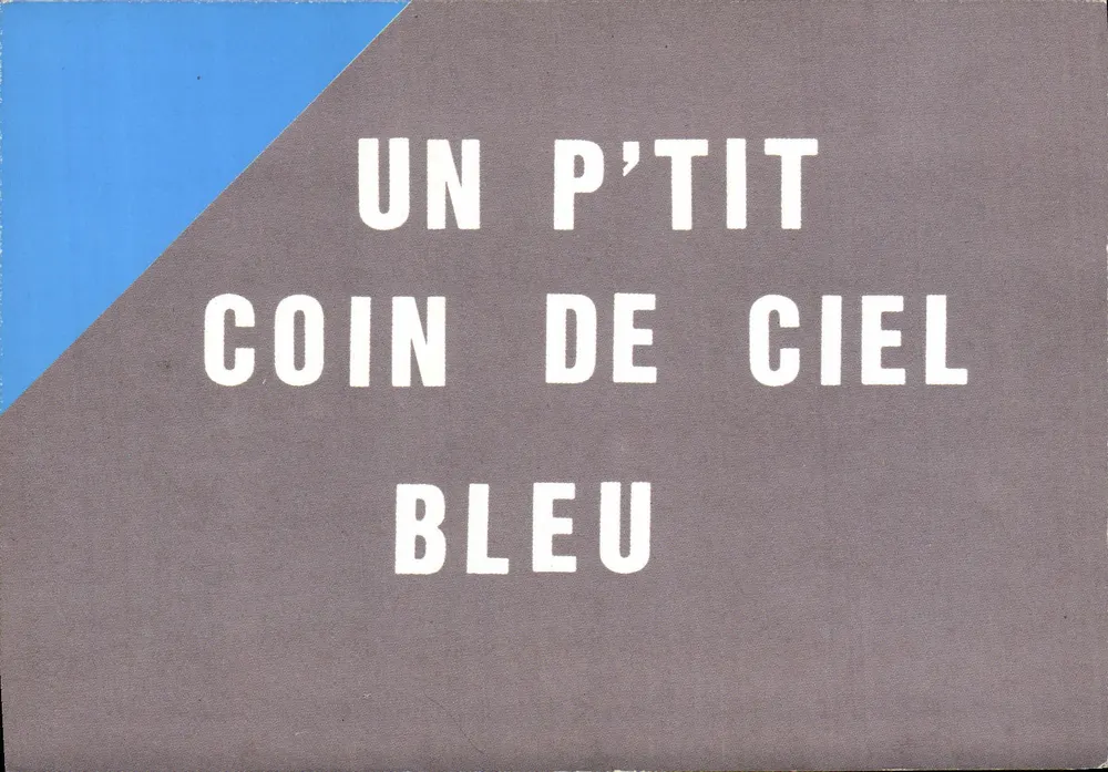 Um pequeno pedaço de céu azul — Afeto — Edições Normandas LE GOUBEY - Frente