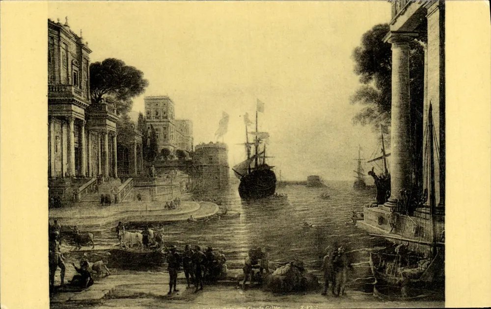 Ulysses bringt Chryséis zu ihrem Vater — Claude Gellée genannt Claude Lorrain — Verlag Nathan, Serie S.II Nr. 11 - Vorderseite