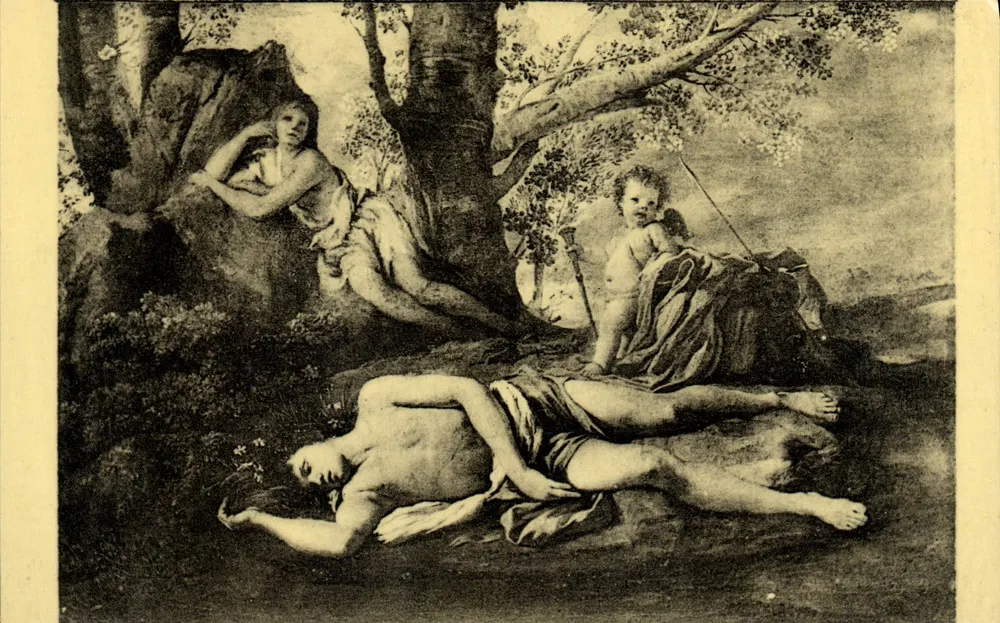 Echo und Narcissus — Tod des Narcissus — Fernand Nathan, Paris — Nr. 169 - Vorderseite