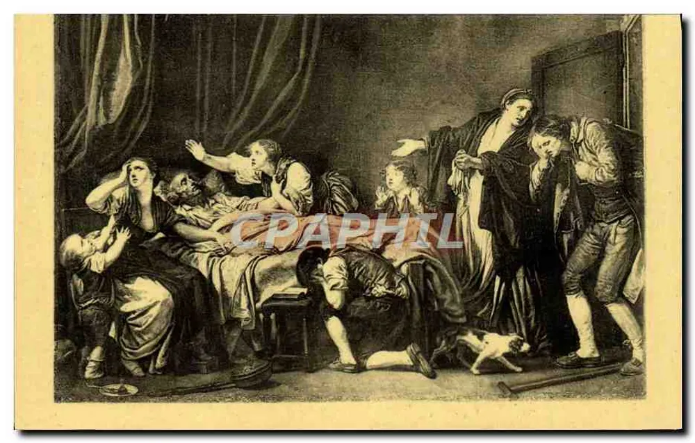 Der bestraufte Sohn — Greuze (Jean-Baptiste) — Verlag Nathan, Paris, Nr. 8 - Vorderseite