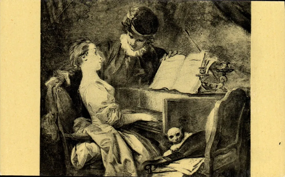 Die Musikstunde — Jean-Honoré Fragonard — Verlag Nathan, n° 274 - Vorderseite