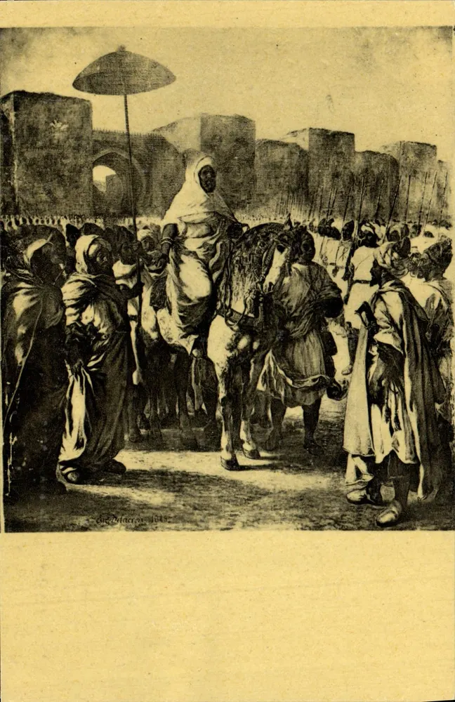 Mouley Abd-er-Rahman Sultan von Marokko — Eugène Delacroix — Edition Nathan, Paris - Vorderseite