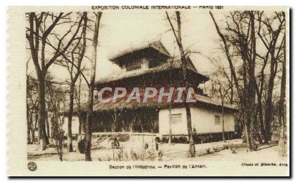 Pavillon von Annam — Indochina-Abteilung — Internationale Kolonialausstellung, Paris 1931 - Vorderseite