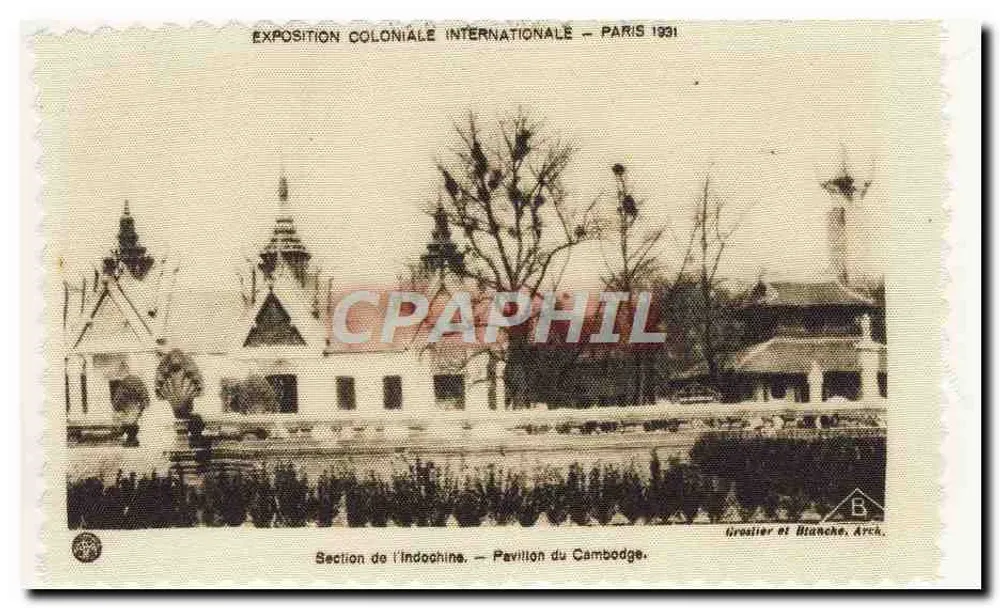 Internationale Kolonialausstellung — Paris 1931 — Indochina-Abteilung — Kambodschapavillon — Greslier et Bianche, Arch. - Vorderseite