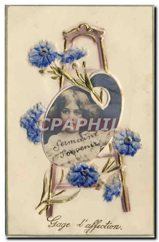 Germacine Lembrete — Presente de afeto — carta decorativa com foto de criança - Frente