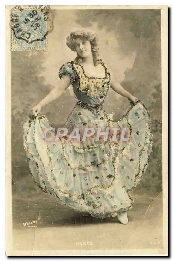 Tänzerin in Bühnenkostüm — Roses — Walery, Paris - Vorderseite