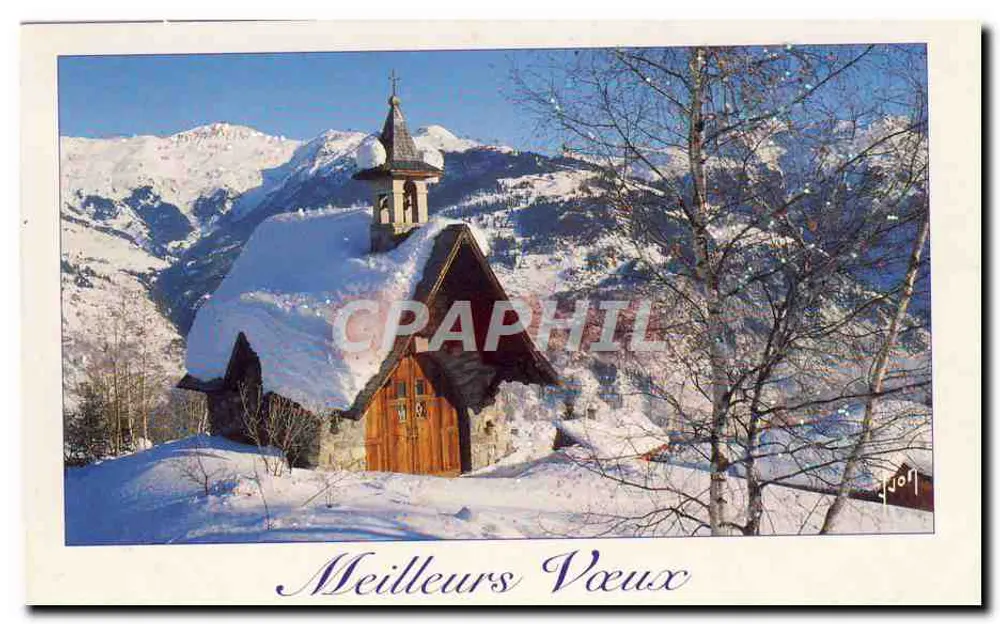 Schneekirche — Berge im Hintergrund — Nr. 107 - Vorderseite